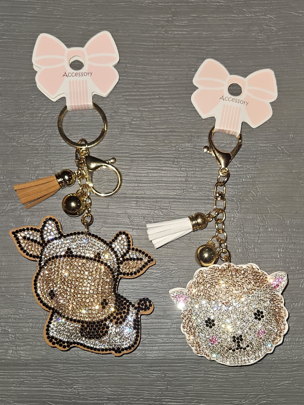 Farm Animal Keychains Nwt
